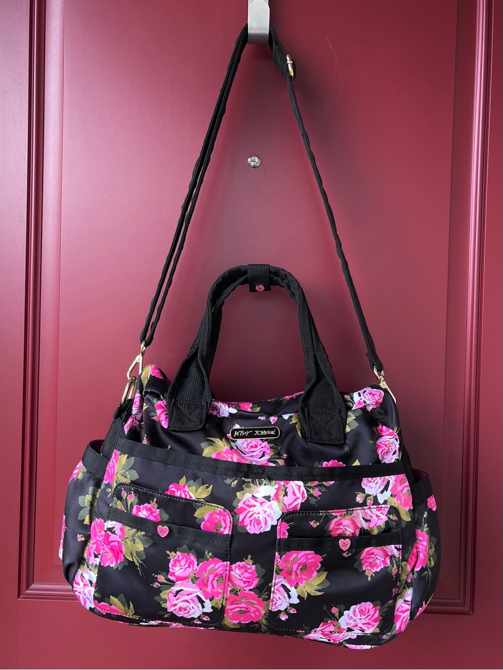 Like NEW Betsey Johnson Utility / Crossbody Bag